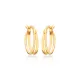 Double Round Plain 925 Sterling Silver Earrings Double Round Plain 925 Sterling Silver Earrings