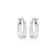 Double Round Plain 925 Sterling Silver Earrings Double Round Plain 925 Sterling Silver Earrings