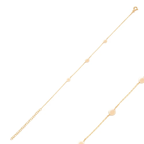 Round Shape Plain 925 Sterling Silver Bracelet