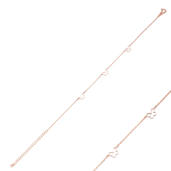 Hollow Butterfly Plain 925 Sterling Silver Bracelet