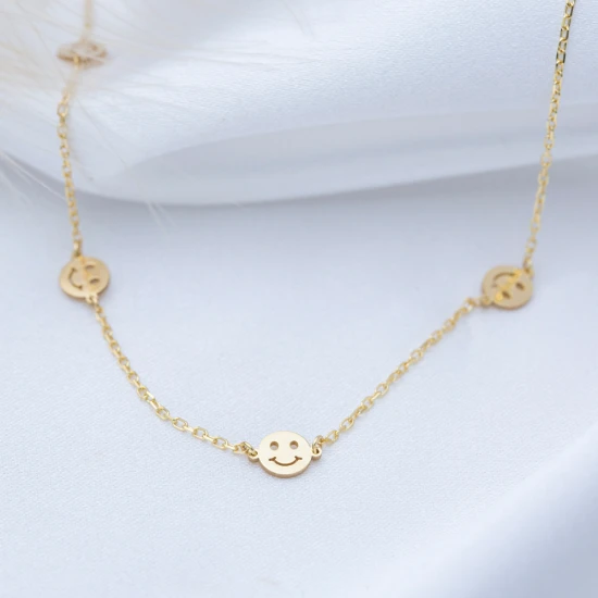 Smile Plain 925 Sterling Silver Necklace Smile Plain 925 Sterling Silver Necklace