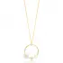 Hollow Flower Round Charm Pearl Pendant Necklace Wholesale Turkish 925 Sterling Silver Jewelry