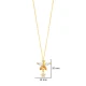 Citrine CZ Summer With Star Sterling Silver Necklace