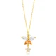 Citrine CZ Summer With Star Sterling Silver Necklace
