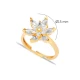 Clear CZ Cluster Adjustable Flower Sterling Silver Ring Clear CZ Cluster Adjustable Flower Sterling Silver Ring