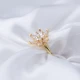 Clear CZ Cluster Adjustable Flower Sterling Silver Ring Clear CZ Cluster Adjustable Flower Sterling Silver Ring