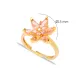 Pink CZ Flower Cluster Adjustable Sterling Silver Ring Pink CZ Flower Cluster Adjustable Sterling Silver Ring