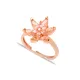 Pink CZ Flower Cluster Adjustable Sterling Silver Ring Pink CZ Flower Cluster Adjustable Sterling Silver Ring