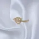 Plain Smile Cute Adjustable 925 Sterling Silver Ring