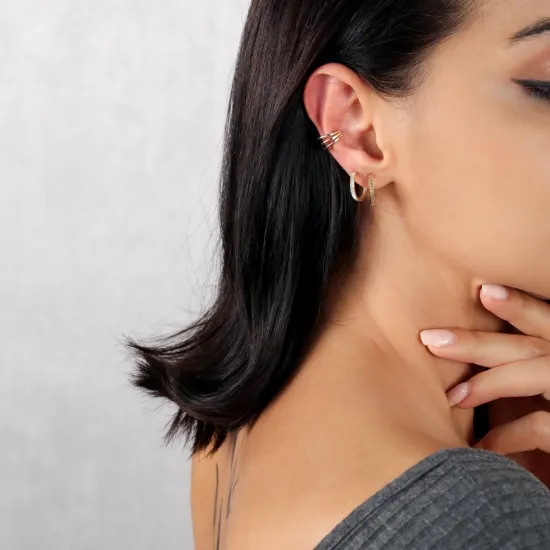 16mm Plain Dainty Everyday 925 Sterling Silver Earrings 16mm Plain Dainty Everyday 925 Sterling Silver Earrings
