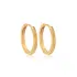 16mm Plain Dainty Everyday 925 Sterling Silver Earrings