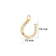 Horseshoe Good Luck Symbol 925 Sterling Silver Pendant