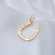 Horseshoe Good Luck Symbol 925 Sterling Silver Pendant