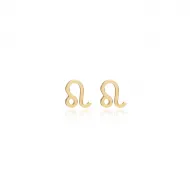 Leo Zodiac Tiny 925 Sterling Silver Earrings