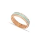Light Blue Color Enamel White CZ Band 925 Silver Ring Light Blue Color Enamel White CZ Band 925 Silver Ring