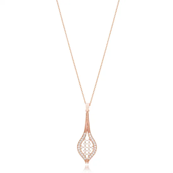 Shiny Cz Stone New Design Charm Necklace 925 Silver Wholesale Jewelry Pendant Handcrafted