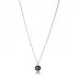 Black Evil Eye 925 Sterling Silver Necklace