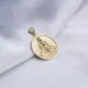 Body Chakras Design Mix Stone Charm Silver Jewelry