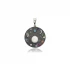 Oxidized Galaxy Stars Opal Medallion 925 Silver Pendant