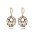 Cubic Black CZ Dangle 925 Sterling Silver Earrings