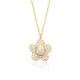 Clear CZ 13mm Flower 925 Sterling Silver Necklace Clear CZ 13mm Flower 925 Sterling Silver Necklace