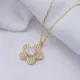 Clear CZ 13mm Flower 925 Sterling Silver Necklace Clear CZ 13mm Flower 925 Sterling Silver Necklace