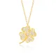 Turkish Clover CZ 925 Sterling Silver Necklace Turkish Clover CZ 925 Sterling Silver Necklace