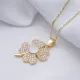 Turkish Clover CZ 925 Sterling Silver Necklace Turkish Clover CZ 925 Sterling Silver Necklace