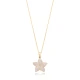 Enamel Star Flower 925 Sterling Silver Necklace - Sade 925 Silver Jewelry
