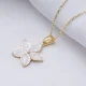Enamel Star Flower 925 Sterling Silver Necklace - Sade 925 Silver Jewelry