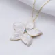 Ø27 mm Star Flower Charm Mother of Pearl Enamel Turquoise Stone Charm Necklace Handmade Wholesale 925 Sterling Silver Ø27 mm Star Flower Charm Mother of Pearl Enamel Turquoise Stone Charm Necklace Handmade Wholesale 925 Sterling Silver