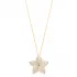 Ø27 mm Star Flower Charm Mother of Pearl Enamel Turquoise Stone Charm Necklace Handmade Wholesale 925 Sterling Silver