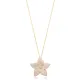 Ø27 mm Star Flower Charm Mother of Pearl Enamel Charm Necklace Turkish Handmade Wholesale 925 Sterling Silver