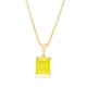 Yellow Color Natural 925 Sterling Silver Necklace
