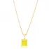Yellow Color Natural 925 Sterling Silver Necklace
