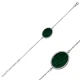 Malachite Oval 925 Sterling Silver Bracelet Malachite Oval 925 Sterling Silver Bracelet