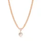 Mother Of Pearl CZ Round Shape Sterling Silver Necklace Mother Of Pearl CZ Round Shape Sterling Silver Necklace