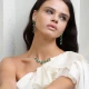 Round Shape Malachite CZ New Trend 925 Silver Necklace Round Shape Malachite CZ New Trend 925 Silver Necklace
