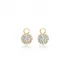 Round Shape CZ 925 Sterling Silver Earrings