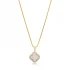 Mother Of Pearl Clover 925 Sterling Silver Necklace