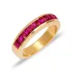 Band Ruby CZ Ring in 925 Sterling Silver Band Ruby CZ Ring in 925 Sterling Silver