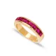 Band Ruby CZ Ring in 925 Sterling Silver Band Ruby CZ Ring in 925 Sterling Silver