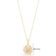 Plain Butterfly Mother Of Pearl Flower Silver Necklace - Sade 925 Silver Jewelry