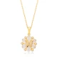Plain Butterfly Mother Of Pearl Flower Silver Necklace - Sade 925 Silver Jewelry