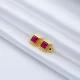 Ruby CZ Square Latch Back 925 Sterling Silver Earrings | 925 Sterling Silver Wholesale | Sade Silver Ruby CZ Square Latch Back 925 Sterling Silver Earrings - Sade 925 Silver Jewelry