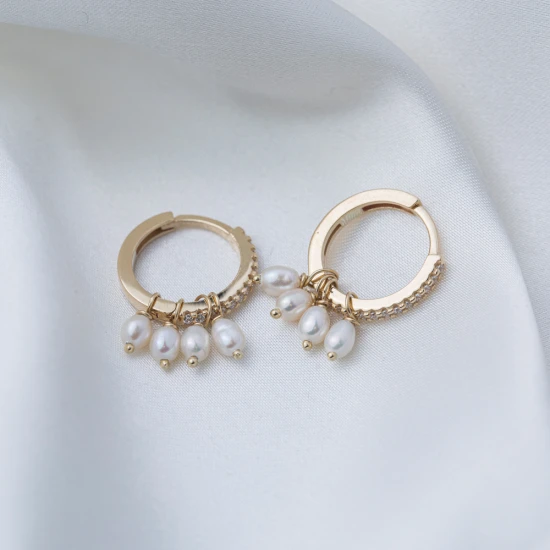 Minimalist Pearl 925 Sterling Silver Earrings