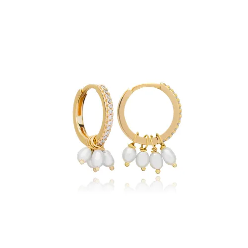 Minimalist Pearl 925 Sterling Silver Earrings
