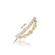 Single Round Cut CZ Chain 925 Sterling Silver Earrings Single Round Cut CZ Chain 925 Sterling Silver Earrings