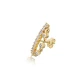 Single Round Cut CZ Chain 925 Sterling Silver Earrings Single Round Cut CZ Chain 925 Sterling Silver Earrings