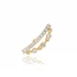 Single Round Cut CZ Chain 925 Sterling Silver Earrings